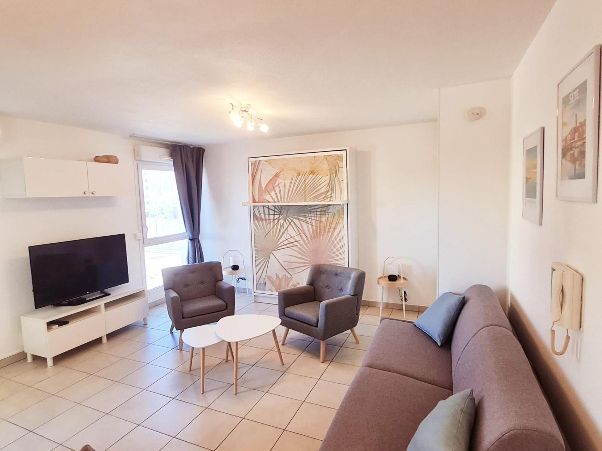 Studio A La Mer Avec Piscine Sete Luaran gambar